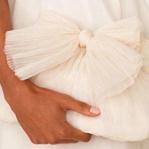 Loeffler Randall Rayne Pearl Bow Clutch